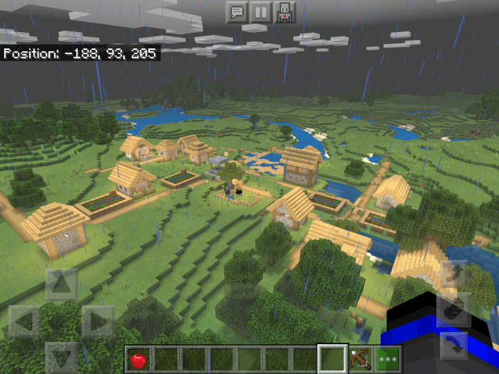 Villages, Lava Pools, Flower Forest & Cool Terrain Near Spawn (Seed) |  Minecraft PE Seeds