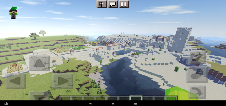 Stronghold & Village with Big Ravine Near Spawn (Seed)