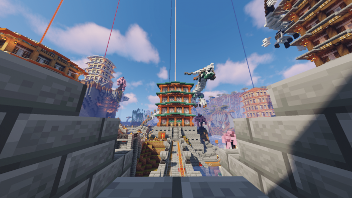 Japanese Temple Minecraft Map Download Map Japanese Village Minecraft