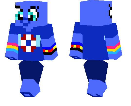 Humanoid Blue Pony Girl