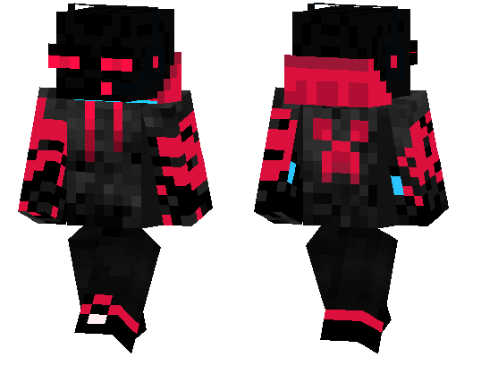 Red Gamer Enderman Skin | Minecraft PE Skins