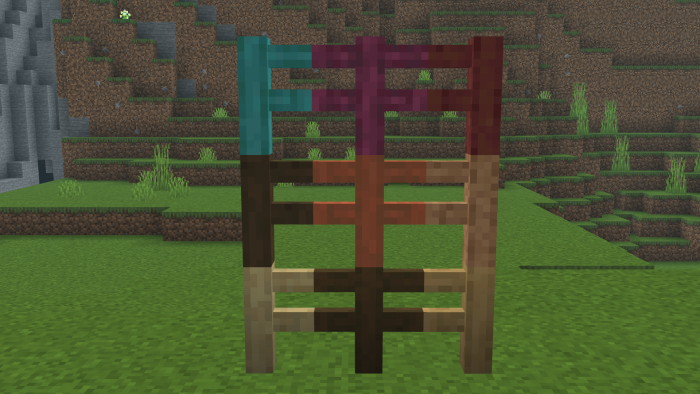 Stripped Fences v1.2 — Minecraft Bedrock texture pack, screenshot 2