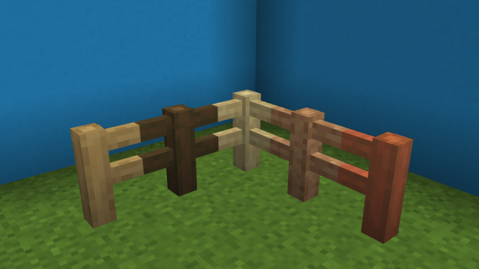 Stripped Fences v1.2 — Minecraft Bedrock texture pack, screenshot 3