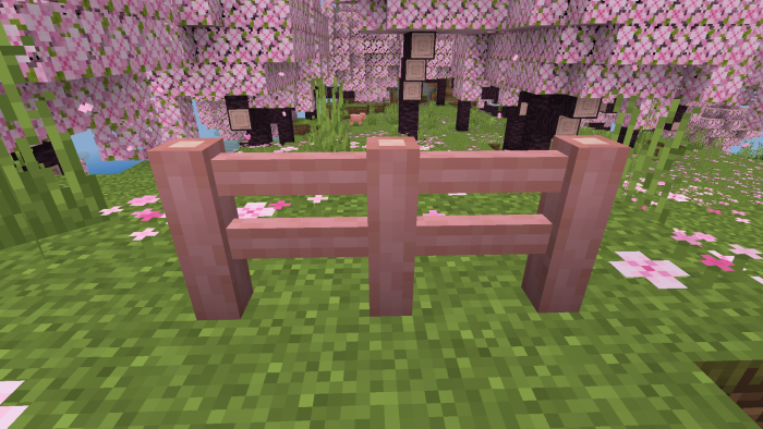 Stripped Fences v1.2 — Minecraft Bedrock texture pack, screenshot 4