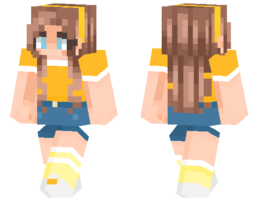 Summer Skin - Yellow and Blue Outfit