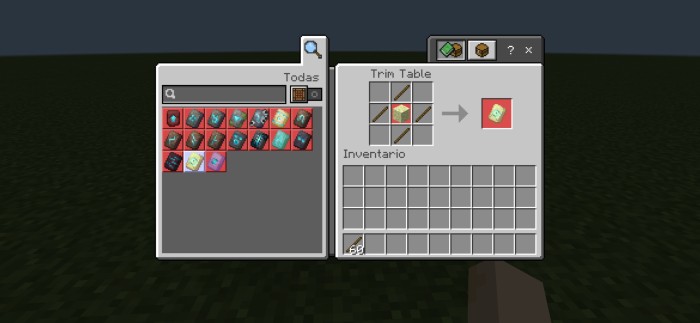 Armor Trim Table (1.21 UPDATE) — Minecraft Bedrock addon, screenshot 3