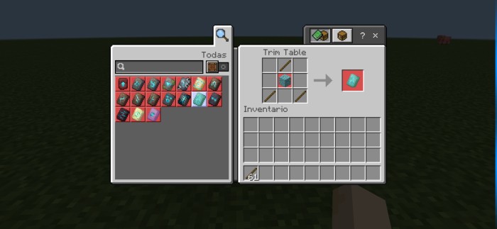 Armor Trim Table (1.21 UPDATE) — Minecraft Bedrock addon, screenshot 6
