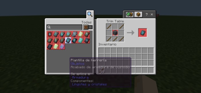 Armor Trim Table (1.21 UPDATE) — Minecraft Bedrock addon, screenshot 8