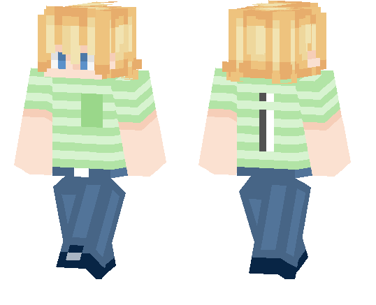 Tubbo With Green Stripped Shirt