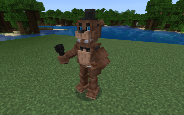 Five Nights At Freddy's[FNAF] v.2.0 — Minecraft Bedrock addon, screenshot 1