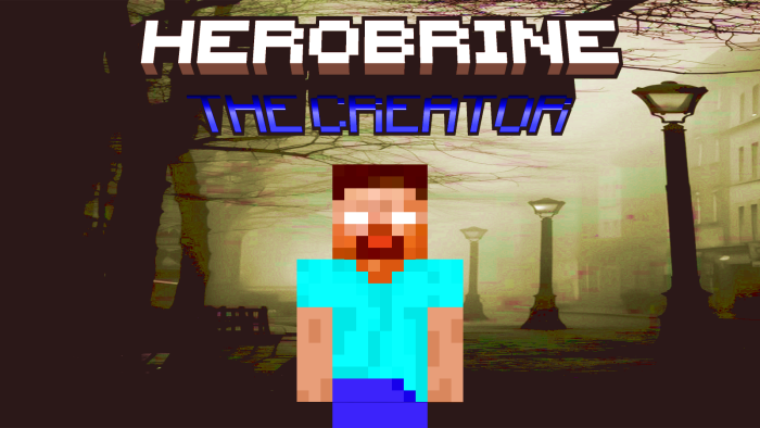 herobrine bosses — Minecraft Bedrock addon, screenshot 1