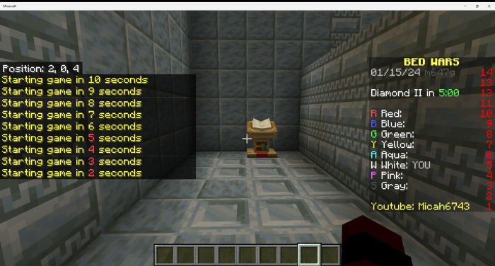 Hypixel Solo Bedwars Map Free Download Minecraft Map