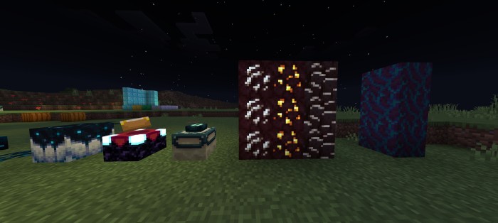 Glowing Ores Mcpe 1.21.72+ || Glow Em All v2.0 — Minecraft Bedrock texture pack, screenshot 2