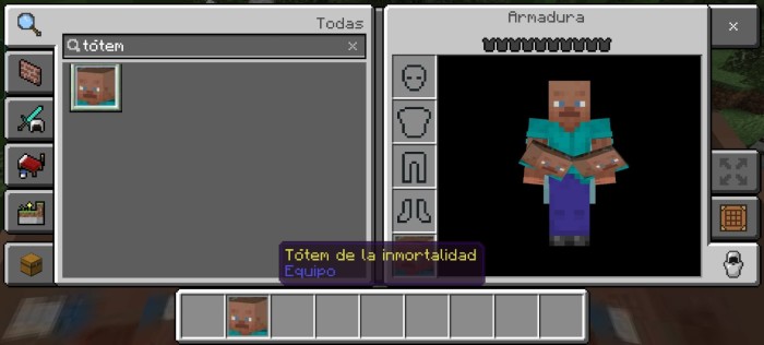 Totem calvo-kiku — Minecraft Bedrock addon, screenshot 1