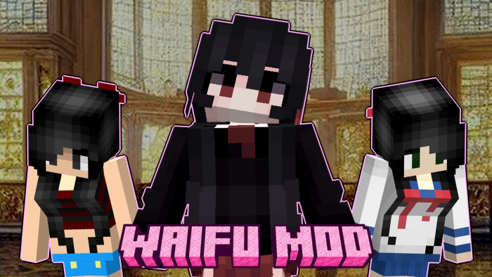 WAIFU MOD — Minecraft Bedrock addon, screenshot 1