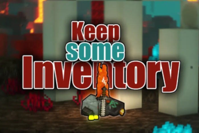 Keep some inventory — Minecraft Bedrock addon, screenshot 1