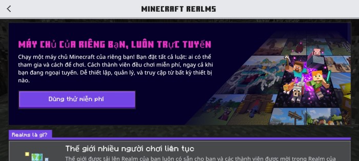 The SRMC Vietnamese Language Pack — Minecraft Bedrock texture pack, screenshot 3