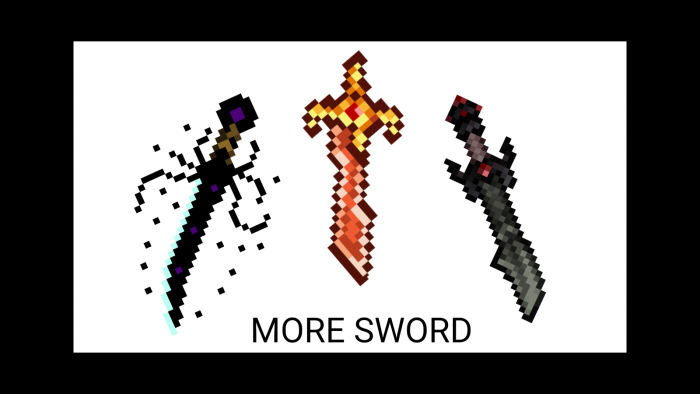 more sword — Minecraft Bedrock addon, screenshot 1