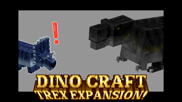 DINO CRAFT — Minecraft Bedrock addon, screenshot 1