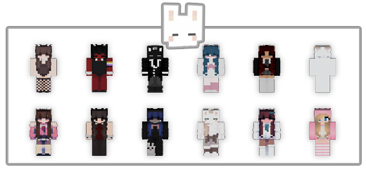BUNNY ONE - SKIN PACK — Minecraft Bedrock addon, screenshot 2