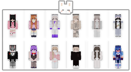 BUNNY THREE- SKIN PACK — Minecraft Bedrock addon, screenshot 2