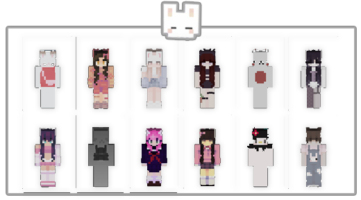 BUNNY FOUR - SKIN PACK — Minecraft Bedrock addon, screenshot 2
