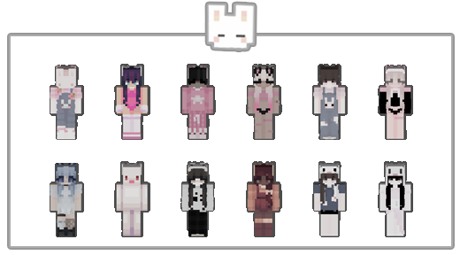 BUNNY SEVEN - SKIN PACK — Minecraft Bedrock addon, screenshot 2