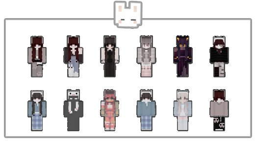 BUNNY EIGHT - SKIN PACK — Minecraft Bedrock addon, screenshot 2