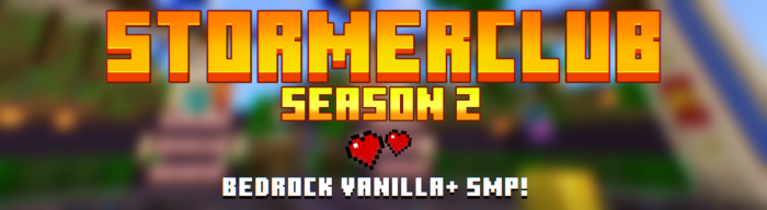 StormerClub SMP Minecraft Bedrock Server