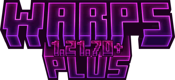 Warps Plus — Minecraft Bedrock addon, screenshot 1