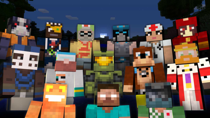 Skin Pack 1 - Classic — Minecraft Bedrock addon, screenshot 1