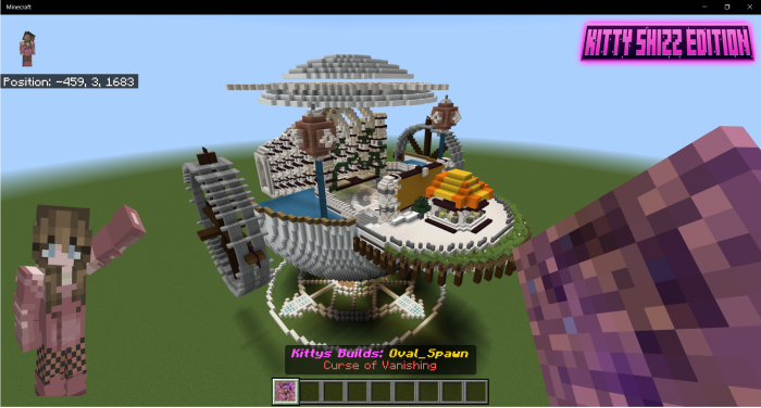 Instant Build: Oval Water Spawn — Minecraft Bedrock addon, screenshot 1
