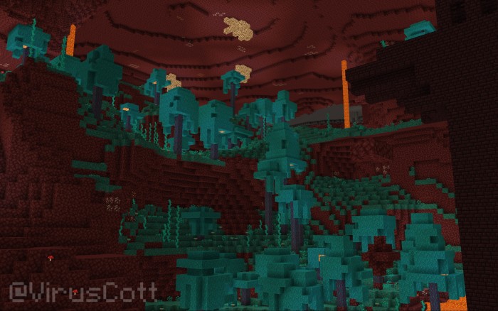 Nether Fog Remover — Minecraft Bedrock texture pack, screenshot 1
