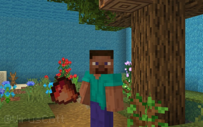 Mace to Ham — Minecraft Bedrock texture pack, screenshot 1