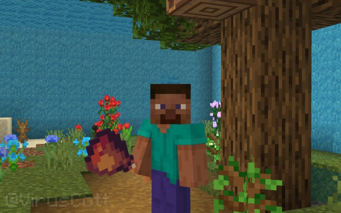 Mace to Ham — Minecraft Bedrock texture pack, screenshot 2
