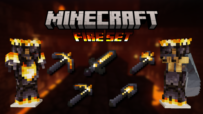 SirRiesling's Fire Set Java & Bedrock — Minecraft Bedrock texture pack, screenshot 1