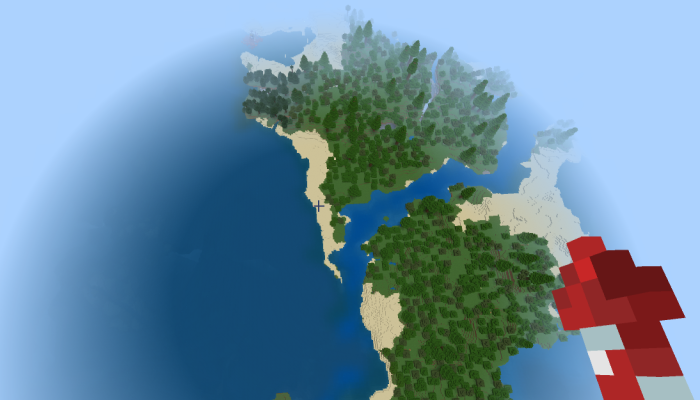 Paradise in another world — Minecraft Bedrock map, screenshot 1