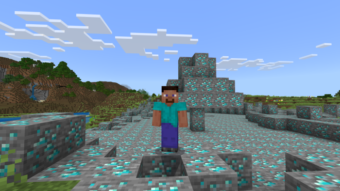 Everything Turns to Diamond V1.0 — Minecraft Bedrock addon, screenshot 3