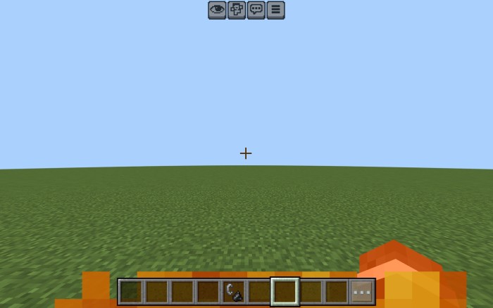 Button Hider — Minecraft Bedrock texture pack, screenshot 1
