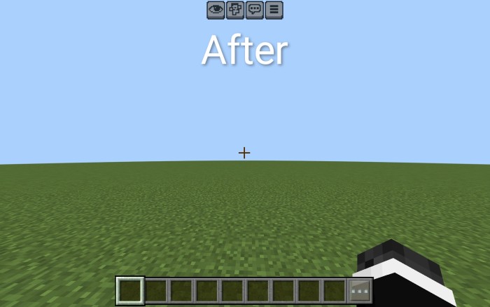 Button Hider — Minecraft Bedrock texture pack, screenshot 3
