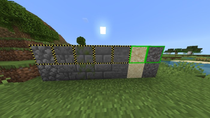 Block Unhidder+ — Minecraft Bedrock texture pack, screenshot 1