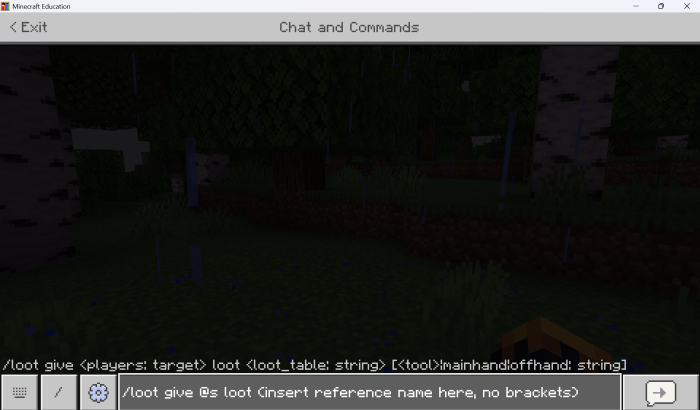 Easier /loot command! — Minecraft Bedrock addon, screenshot 1