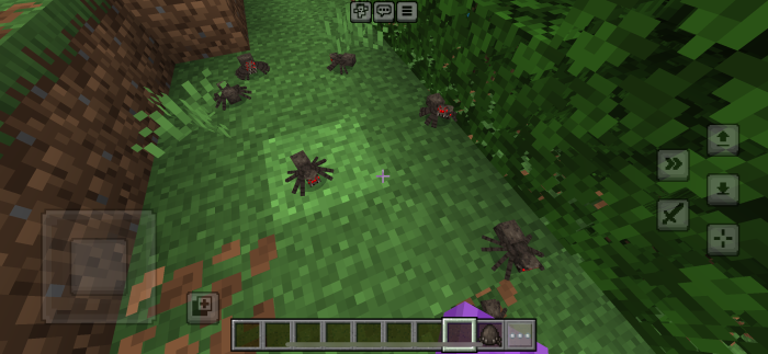 Smol Spiders — Minecraft Bedrock addon, screenshot 1