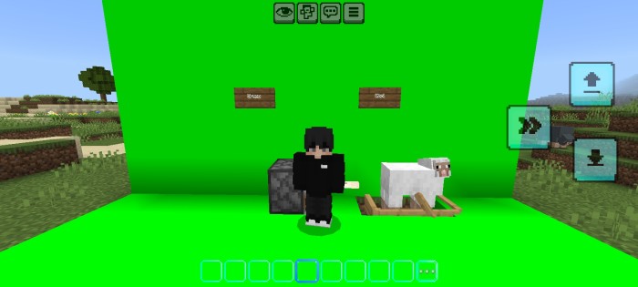 Green Screen Pack by X98 — Minecraft Bedrock texture pack, screenshot 4