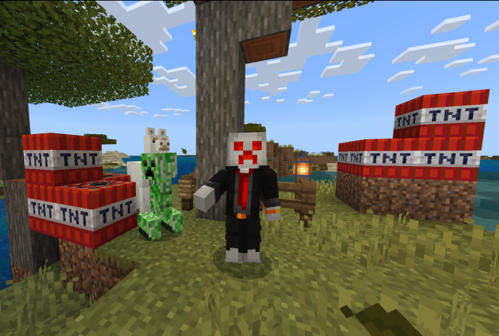 Rich Creepers — Minecraft Bedrock addon, screenshot 1