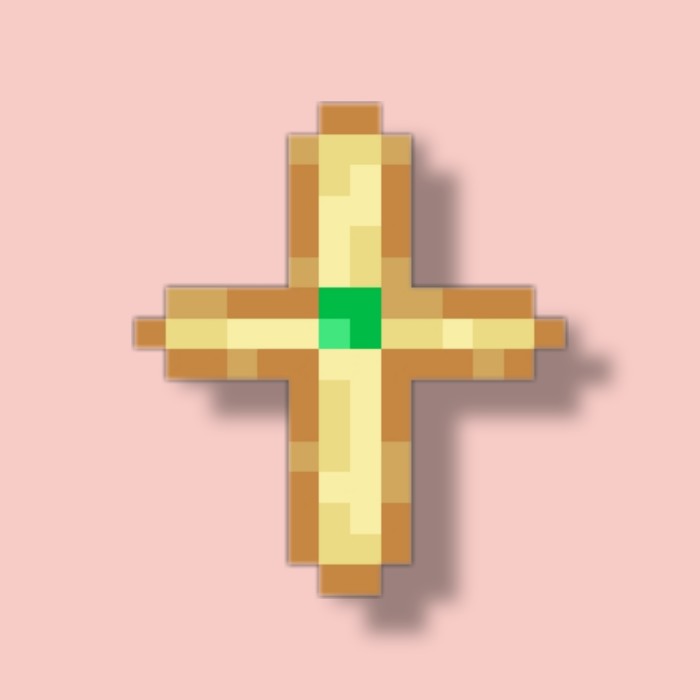 Cross Tótem texture pack — Minecraft Bedrock texture pack, screenshot 1