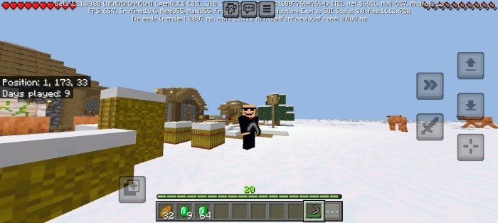 Hoes to Sickles — Minecraft Bedrock texture pack, screenshot 1