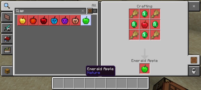 Apple Expansion v1 — Minecraft Bedrock addon, screenshot 2