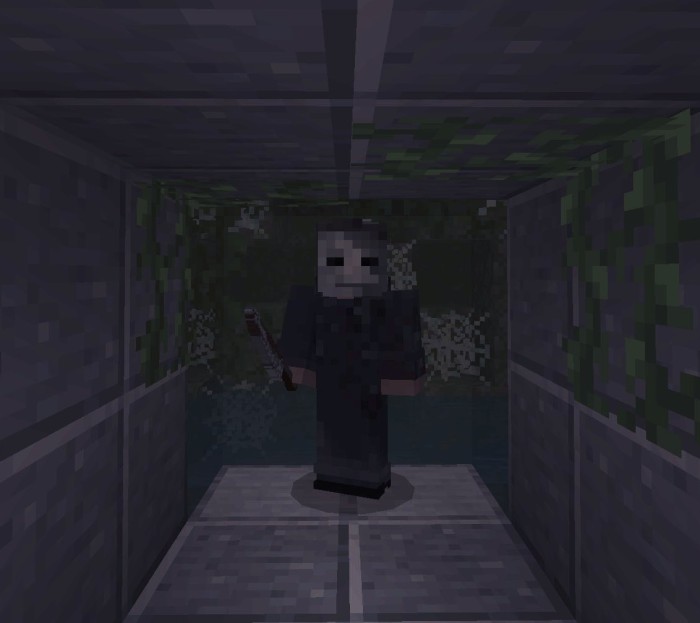 Michael Myers Knife — Minecraft Bedrock texture pack, screenshot 1