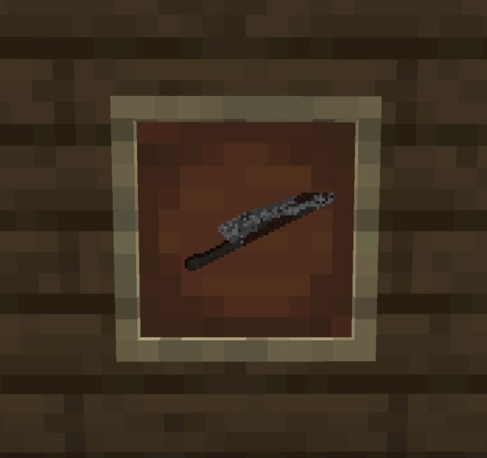 Michael Myers Knife — Minecraft Bedrock texture pack, screenshot 3